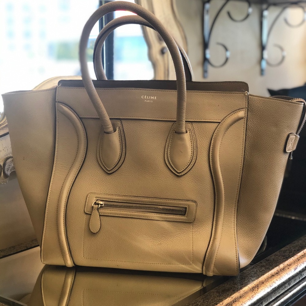 Authentic Celine Luggage Top Handle Bag